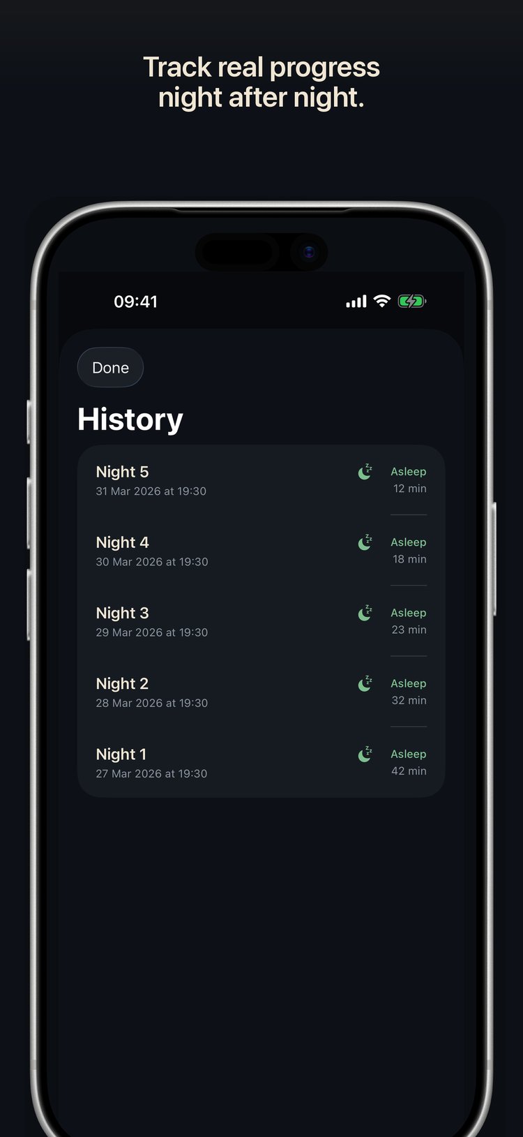 Session history
